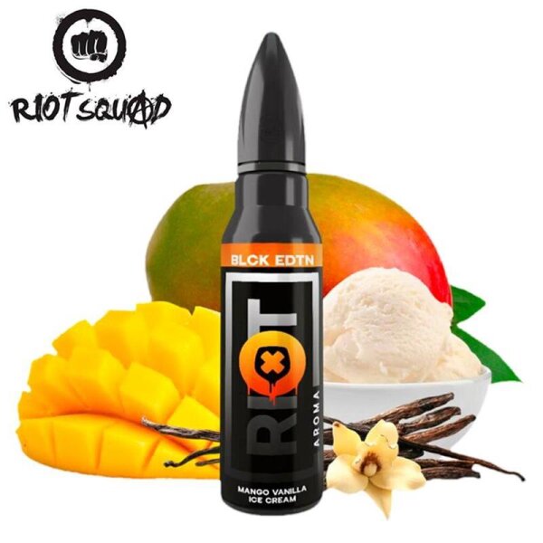 Riot Squad - Black Edition - Mango Vanilla Ice Cream 5ml Longfill (SB)