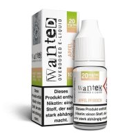 Wanted - Apfel Pfirsich Overdosed 10ml Nikotinsalzliquid...