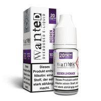 Wanted - Beeren Limonade Overdosed 10ml Nikotinsalzliquid...