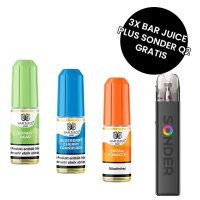 3x Bar Juice Bundle + GeekVape Sonder Q2 Pod Kit Gratis