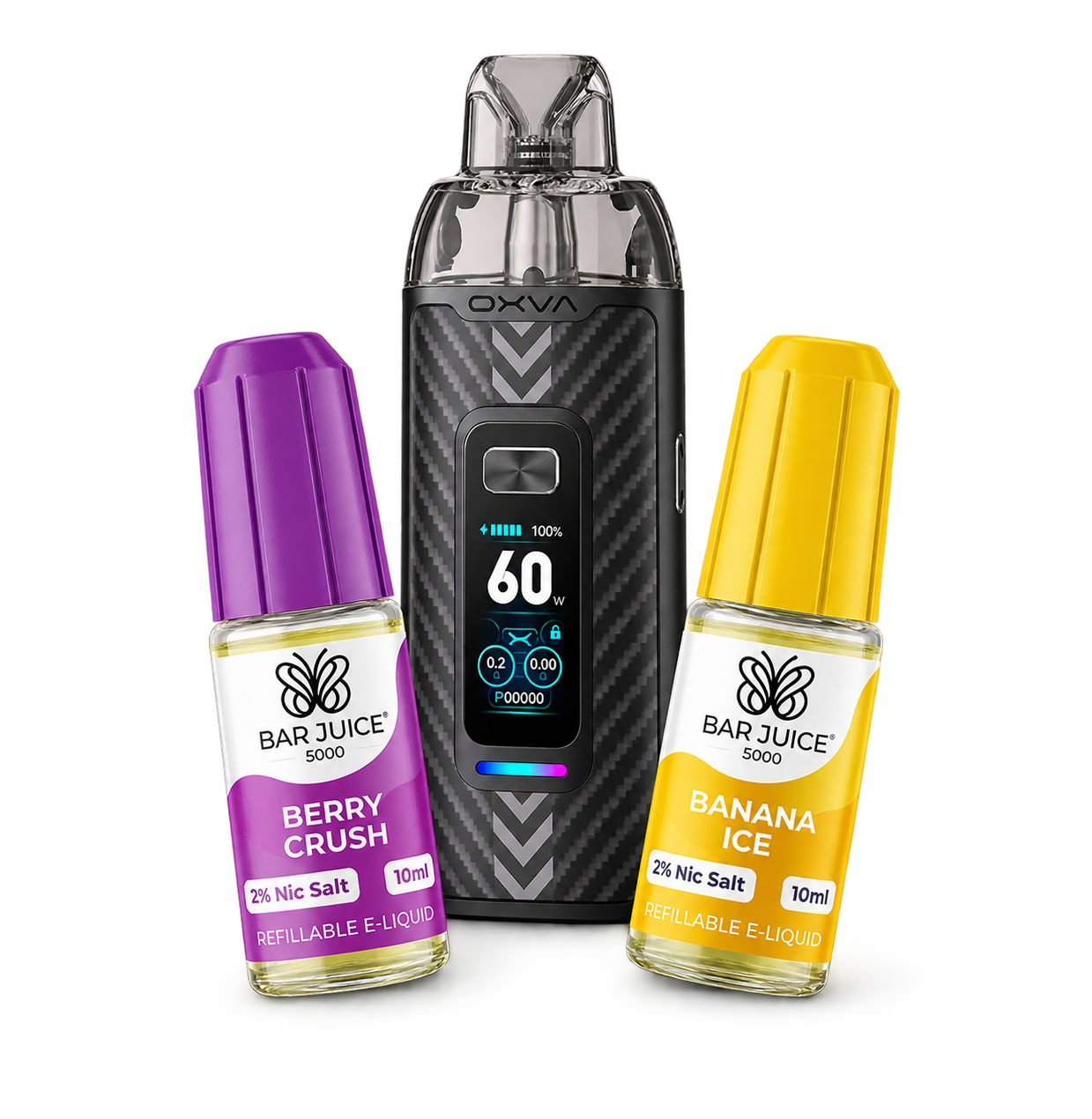 Vape Bundle mit OXVA Gerät und Bar Juice Liquids
